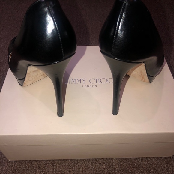 JIMMY CHOO Black Kid Leather Classic Pumps - Picture 7 of 13